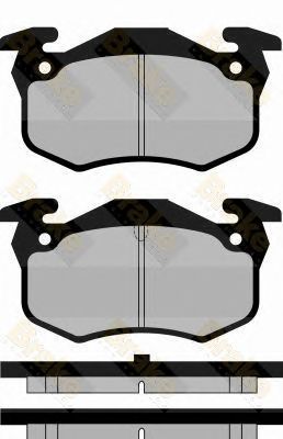 BRAKE ENGINEERING pa446 -  Комплект тормозных колодок, дисковый тормоз